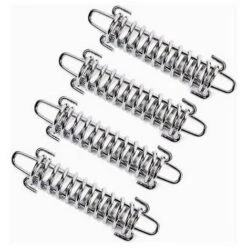 GP 4 Pièces Ressort Voile D'ombrage, Tendeur Voile D'ombrage Ressort, Ressort De Tension Pour Voile D'ombrage, Ressort De Tension Pour Tente De Camping, Boucle De Corde De Ressort De Tente En Acier (Arge